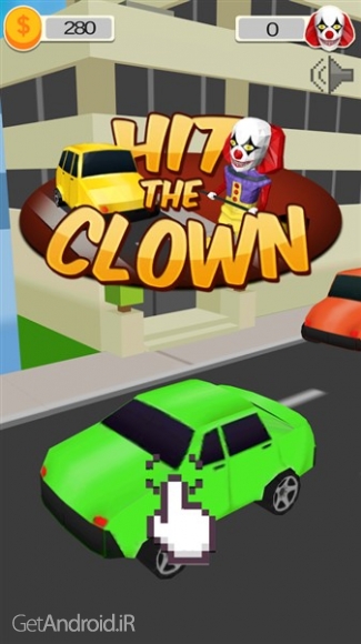 دانلود Hit the Clown 1.0.5 بازی لایی کشیدن با ماشین اندروید