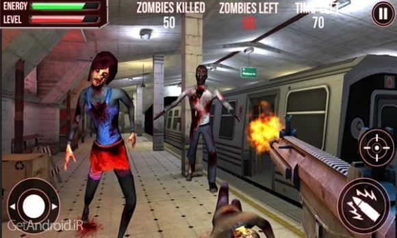 دانلود Subway Zombie Attack 3D 1.2 بازی بازی تیراندازی به زامبی ها در مترو اندروید