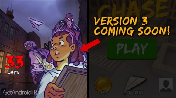 دانلود PaperChase 1.9 بازی اکشن موشک کاغذی اندروید