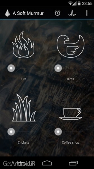 دانلود A Soft Murmur v2.1.1 آهنگ های آرامشبخش طبیعت برای آرامش اعصاب اندروید