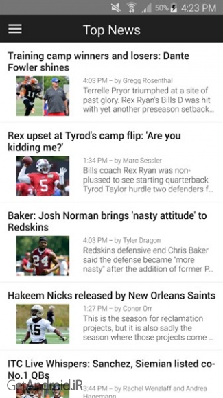 دانلود Football NFL Schedules 6.6.7 برنامه اعلام نتایج فوتبال اندروید