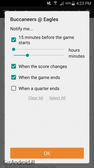 دانلود Football NFL Schedules 6.6.7 برنامه اعلام نتایج فوتبال اندروید