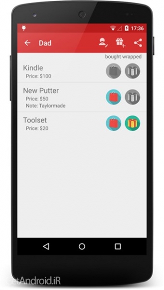 دانلود Christmas Gift List Premium v2.5.3 برنامه لیست هدیه های کریسمس برای اندروید
