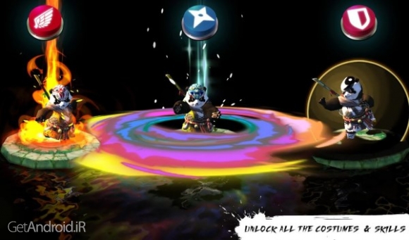 دانلود Ninja Panda Dash 1.05 بازی دوندگی پاندای نینجا اندروید
