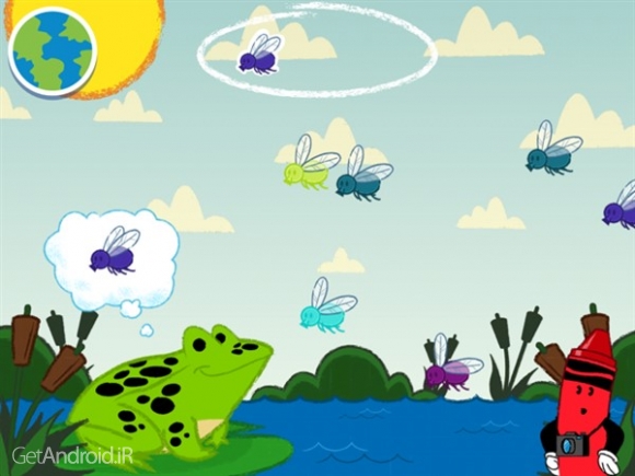 دانلود Crayola Colorful Creatures 1.0 بازی کودکانه موجودات رنگارنگ اندروید