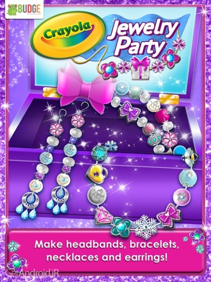 دانلود Crayola Jewelry Party 1.1 بازی دخترانه ترکیب جواهرات اندروید
