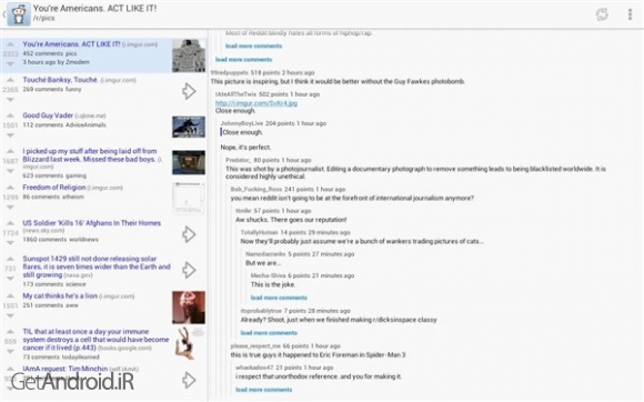 دانلود برنامه reddit is fun GP اندروید