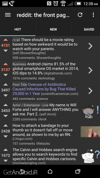 دانلود برنامه reddit is fun GP اندروید