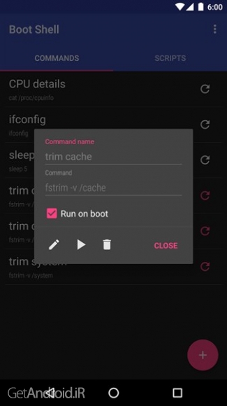 دانلود Boot Shell [ROOT] Pro v4.0 برنامه اجرای دستورات شل هنگام بوت گوشی اندروید