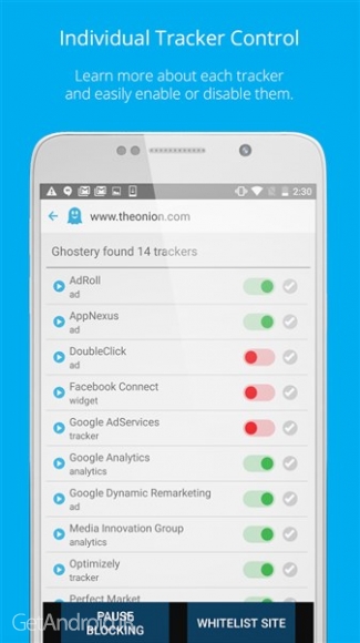 دانلود برنامه Ghostery Privacy Browser اندروید