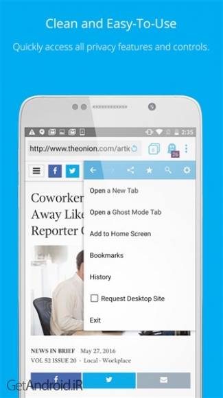 دانلود برنامه Ghostery Privacy Browser اندروید