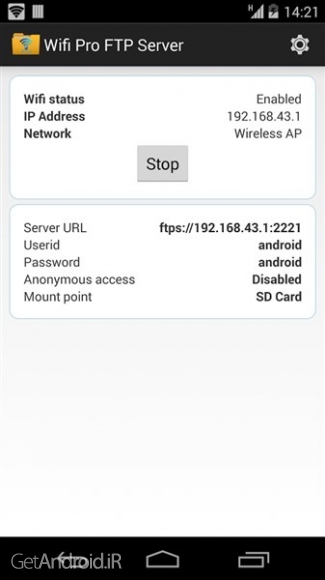 دانلود برنامه WiFi Pro FTP Server اندروید