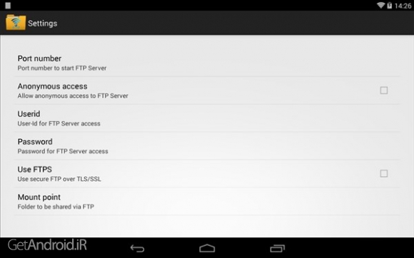 دانلود برنامه WiFi Pro FTP Server اندروید