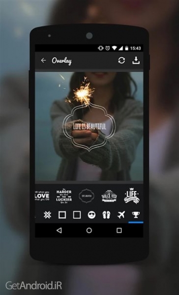 دانلود Overlay v1.2.5 نرم افزار افکت گذاری حرفه ای روی عکس اندروید