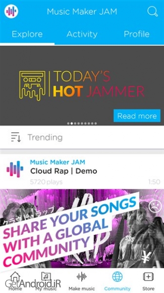 دانلود Music Maker Jam 3.3.1.0 +IAP Content+ نرم افزار ساخت آهنگ برای اندروید