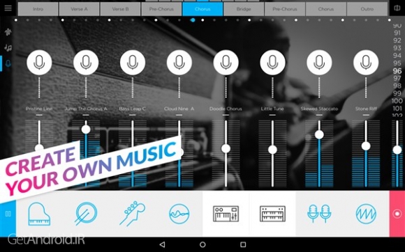 دانلود Music Maker Jam 3.3.1.0 +IAP Content+ نرم افزار ساخت آهنگ برای اندروید