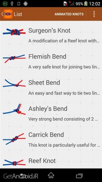 دانلود How to Tie Knots 3D Pro v1.0.2 آموزش بستن انواع گره ها اندروید