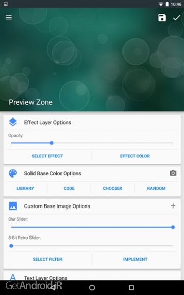 دانلود FreshCoat Wallpaper Creator Premium v3.0 + Key نرم افزار ساخت والپیپر با رنگهای مورد علاقه اندروید