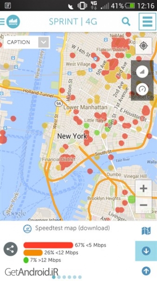 دانلود 4G map & speedtest v3.8.8ga نرم افزار تست سرعت اینترنت اندروید