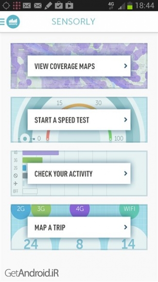 دانلود 4G map & speedtest v3.8.8ga نرم افزار تست سرعت اینترنت اندروید