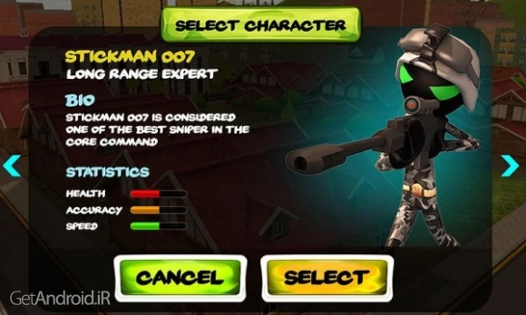 دانلود Stickman Sniper Squad 2017 v1.2 بازی اکشن استیکمن تک تیرانداز اندروید