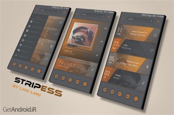 دانلود StripeSS for kustom KLWP v1.1 تم جدید اندروید