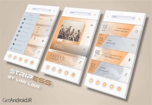 دانلود StripeSS for kustom KLWP v1.1 تم جدید اندروید