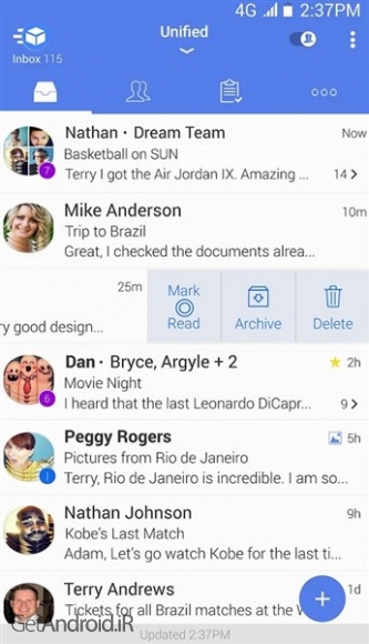 دانلود برنامه Email TypeApp اندروید
