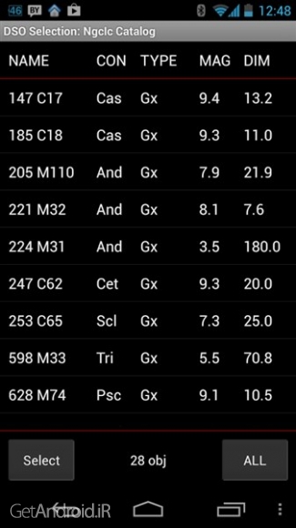 دانلود DSO Planner Pro (Astronomy) v3.4.0 نرم افزار نجوم و ستاره شناسی اندروید