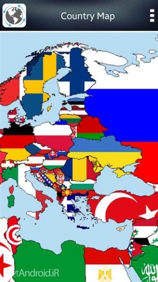 دانلود World Map - Atlas Plus v1.3 برنامه اطلس و نقشه جهان اندروید