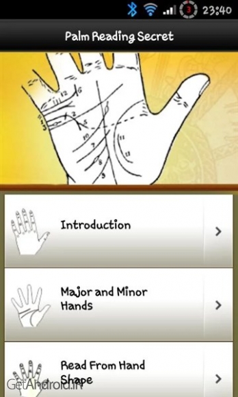 دانلود Palm Reading Secret v1.0 برنامه آموزش کف بینی با عکس اندروید