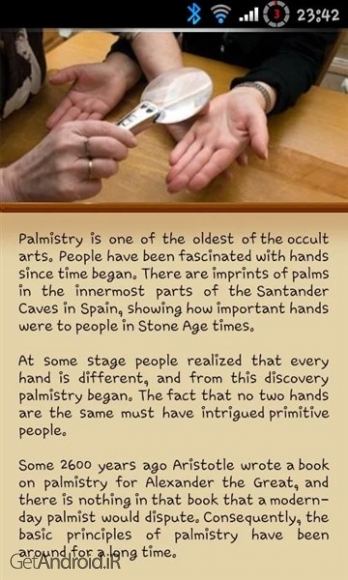 دانلود Palm Reading Secret v1.0 برنامه آموزش کف بینی با عکس اندروید