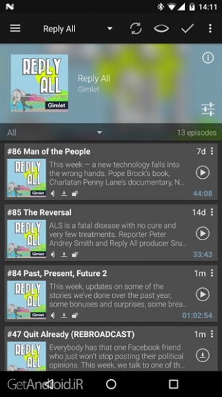 دانلود برنامه Podcast Radio Addict اندروید