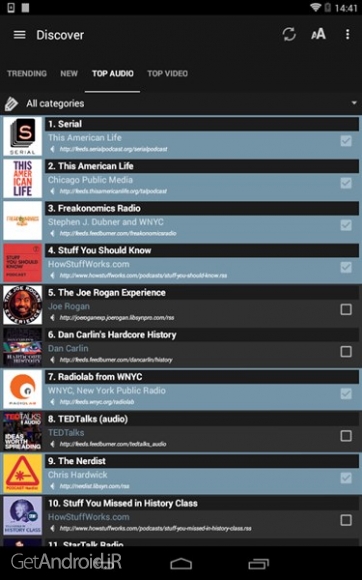 دانلود برنامه Podcast Radio Addict اندروید