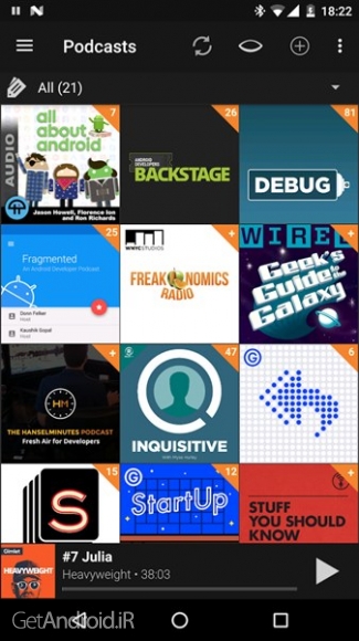 دانلود برنامه Podcast Radio Addict اندروید