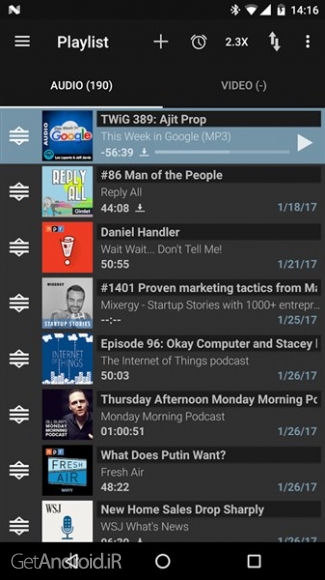 دانلود برنامه Podcast Radio Addict اندروید
