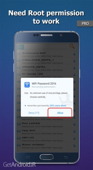 دانلود WiFi Password 2016 Pro v1.0.0 برنامه ذخیره پسورد وای فای اندروید