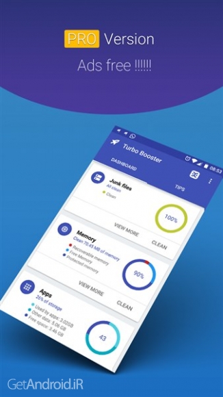 دانلود Turbo Booster PRO 3.5.6 برنامه افزایش سرعت گوشی های اندروید