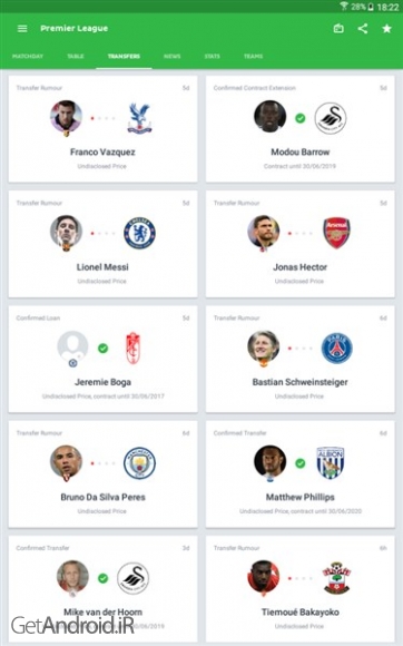 دانلود برنامه Onefootball Live Soccer Scores اندروید