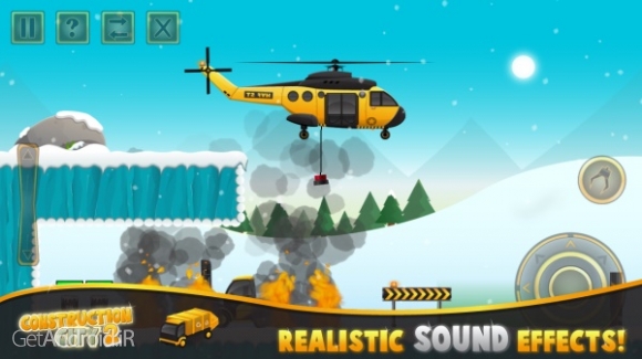 دانلود بازی JConstruction City 2 Winter اندروید