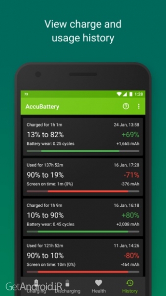 دانلود برنامه AccuBattery اندروید