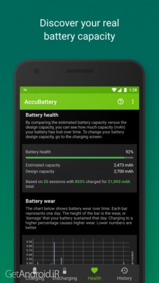 دانلود برنامه AccuBattery اندروید