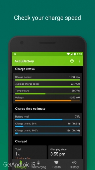 دانلود برنامه AccuBattery اندروید