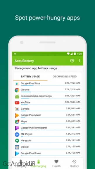 دانلود برنامه AccuBattery اندروید