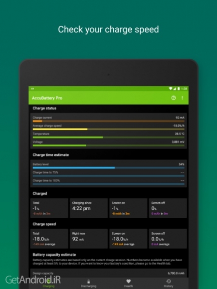 دانلود برنامه AccuBattery اندروید