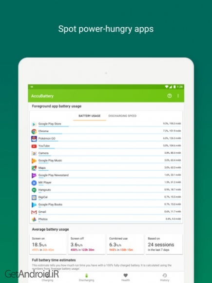 دانلود برنامه AccuBattery اندروید