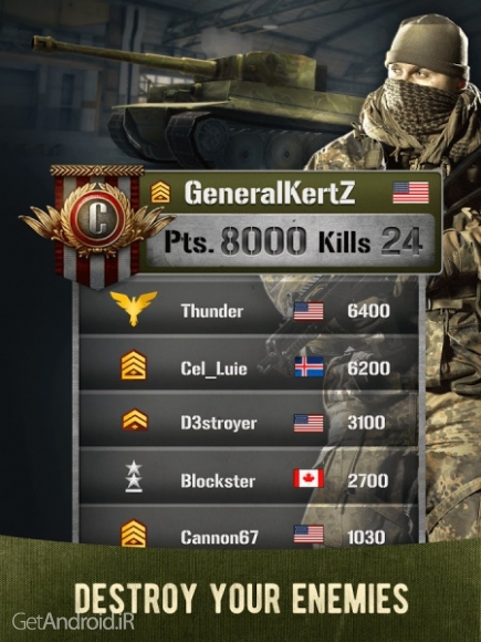 دانلود بازی War Machines Tank Shooter Game اندروید