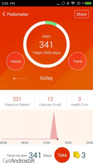 دانلود Pedometer Pro v3.5.2 برنامه پیاده روی برای کاهش وزن اندروید