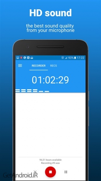 دانلود Voice Recorder Pro 5.1.3 Pro نرم افزار ضبط صدا با کیفیت بالا و عالی اندروید