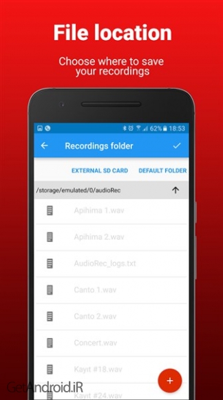 دانلود Voice Recorder Pro 5.1.3 Pro نرم افزار ضبط صدا با کیفیت بالا و عالی اندروید